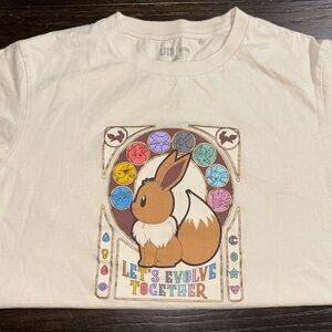 Let’s evolve together Pokémon Uniqlo t-shirt
